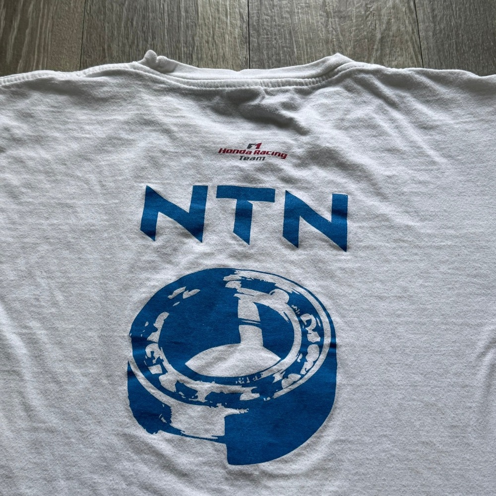 VTG NTN F1 Honda‎ Racing Team Tee White Medium Short Sleeve Graphic